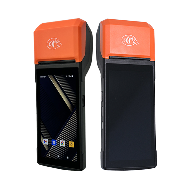 Android 13 умный сенсорный экран ручной NFC карты оплаты Оффлайн Pos машина с принтером