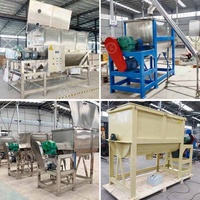 Courroie à vis 2 tonnes 200l 200l Machine à mélanger les aliments Mélangeur horizontal à ruban pour charrue Mélangeur de poudre V700