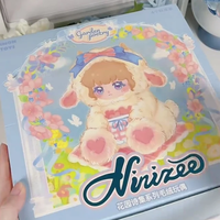 Ninizee Garden Poetry Series Figurine Kawaii Mignonne en Peluche Vinyle Poupée Figurine d'Action Collection Modèle Jouets Décoratifs pour la Maison Cadeaux pour Enfants