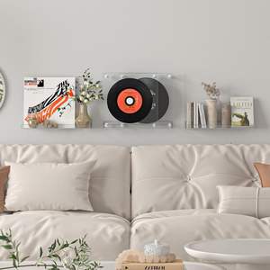 مجموعة أرفف أكريليك شفافة من 7 ، 15 بوصة لأرفف الكتب ، الحمام ، غرفة النوم ، غرفة المعيشة ، شارع المطبخ - Product Image 2