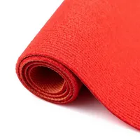 Reusable Ribbed Polyester Event Carpet Roll Anti-Slip & Waterproof Easy Install Trade Show Flooring