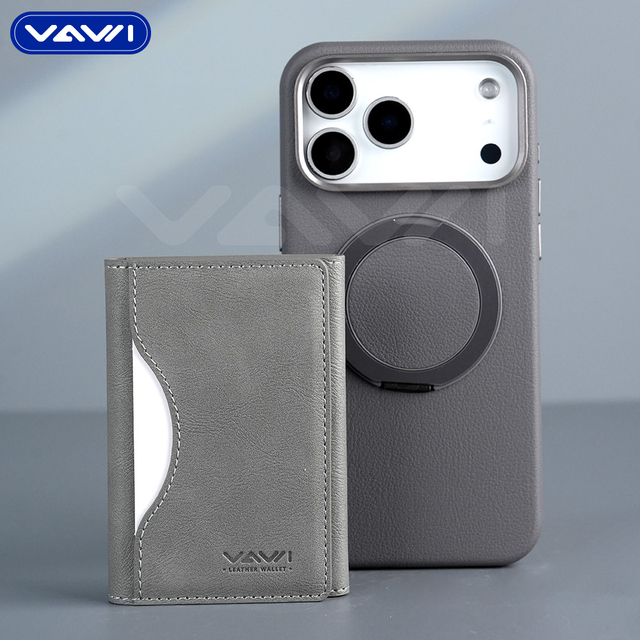 VAWI W025 Flip Leather Mobile Phone Wallet Wholesale Suitable for iPhone Magnetic Phone Card Holder Men's Women's Wallet