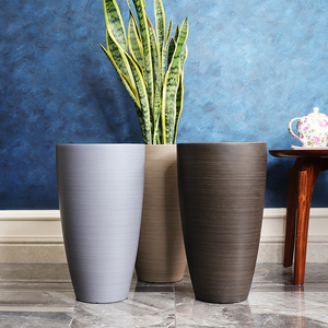 Macetas de Plástico Blancas para Interiores, Estilo Nórdico, Altas y Esmaltadas, para Sala de Estar, Macetas Gigantes para Plantas, Venta al Por Mayor - Product Image 4