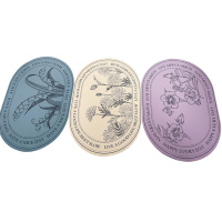 Set de table en silicone sans BPA de haute qualité Logo personnalisé Matériau en cuir écologique Nouvelles formes rondes et ovales pour table