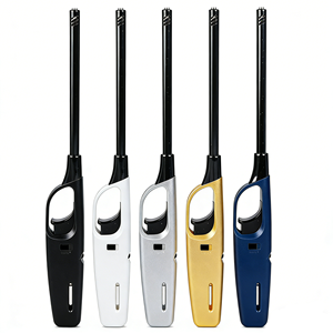 Meilleure vente : Briquet de cuisine électrique portable en plastique, design dessin animé, à gaz butane, sûr, durable, coupe-vent, rechargeable, pour la cuisine et les bougies - Product Image 5