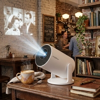 Proyector Inalámbrico JUNUO HY300 Pro 4K con Corrección Trapezoidal Automática para Cine en Casa, Juegos Interactivos, Mini Proyector de Video Portátil