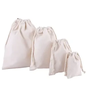 Wholesale Custom Logo <b>Drawstring</b> Cotton Dust Bags Small Canvas <b>Drawstring</b> <b>Pouch</b> for Jewelry Letter Pattern - Product Image 6