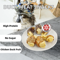 Friandises à Mâcher Vitality Meat pour Chiens et Chats : Viande de Canard Enveloppée de Tranches de Poire/Pomme