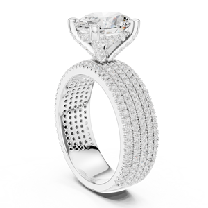 Bague de fiançailles solitaire en diamant de laboratoire de style luxueux à bas prix, bague de fiançailles faite à la main pour femmes, portée par les exportateurs - Product Image 3