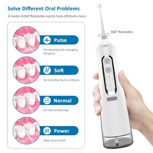 2025 USB <span class=keywords><strong>Waterpulse</strong></span> H2O Flosser Recargable Portátil Flosser de agua <span class=keywords><strong>Irrigador</strong></span> dental inalámbrico Limpieza de blanqueamiento dental oral - Product Image 2