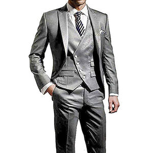Top Grade hommes <span class=keywords><strong>costume</strong></span> 3 pièces un bouton Blazer veste plat avant pantalon violet <span class=keywords><strong>mariage</strong></span> marié hommes costumes - Product Image 3
