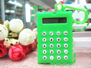 Vente chaude Mini calculatrice porte-clés Calculatrice de poche couleur différente Cadeau porte-clés - Product Image 3