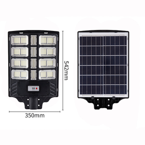 ไฟถนนโซลาร์เซลล์ 600W ความสว่างสูง กันน้ำ IP65 ตัวเรือน ABS พร้อมรีโมทคอนโทรล  แหล่งจ่ายไฟสำหรับภายนอกอาคาร ไฟ LED สำหรับถนน - Product Image 2