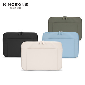 Kingsons Inner Sleeve <b>Tablet</b> <b>Bag</b> Ultra Thin Zipper Closure For Business Travel Beige - Product Image 2