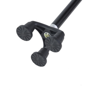 Canne télescopique réglable pour personnes âgées, légère, en alliage d'aluminium, antidérapante, avec base trépied, hauteur de 43,3 pouces - Product Image 2
