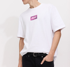 T-shirts surdimensionnés en coton 100% de haute qualité, imprimés sur mesure, style hip-hop, pour hommes, avec logo vintage imprimé. - Product Image 2