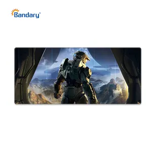 Bandary completo negro blanco barato grande bigtopography cuero artesanal en blanco anime oppai sublimación XXL RGB personalizado Gaming mousepad