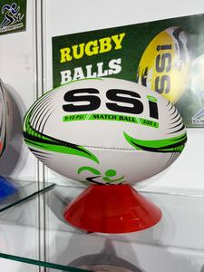 Balón de partido de Rugby de tamaño 5 oficial de alta calidad, logotipo personalizable hecho de vejiga de látex Pu, entrenamiento profesional al aire libre - Product Image 6