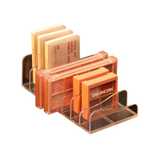 Transparent Eyeshadow Palette <b>Storage</b> Rack With Compartments Desktop Makeup Organizer For Cosmetics And Lipstick Holder - Product Image 5