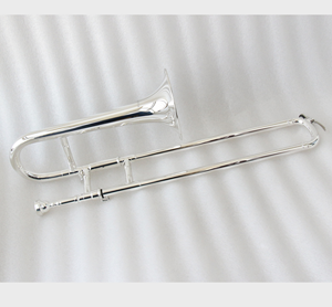 Trombón Soprano Plateado, Cuerpo de Latón, Tono Bb, con Funda de Tela y Caja de Espuma <span class=keywords><strong>en</strong></span> <span class=keywords><strong>Venta</strong></span> - Product Image 1