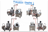 Machine d'enrobage de noix canshew en acier inoxydable machine d'enrobage de cacahuètes multifonctionnelle chocolat cacao sucre arachide