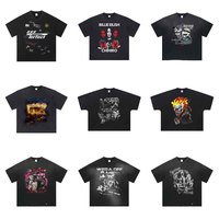 T-shirts pour hommes en coton lourd surdimensionné délavé avec impression graphique Pro Club, vente en gros de nombreux T-shirts à la mode
