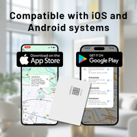 Traceur de localisation portable intelligent sans fil étanche YG-AT03-PE pour clés, compatible iOS et Android, mini dispositif anti-perte
