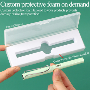 SUNSHING Translucent Frosted Colored Pencil Case Personality PP Plastic School Storage Case for Pencils, <b>Pens</b>, Office Supplies - Product Image 1