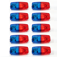 Feux de signalisation routière LED rechargeables à fixation magnétique, lumières rouge et bleue clignotantes pour autoroutes, zones de construction, aéroports, urbain