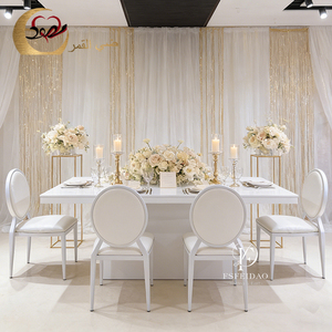 <b>Rectangular</b> White MDF dining Table for Party Wedding and Events Commercial Furniture - Product Image 2
