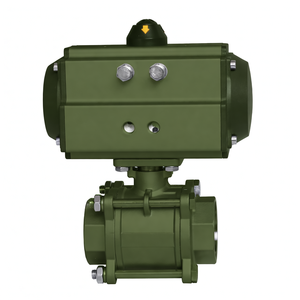 Válvula de Bola Neumática de Vapor de 3 Piezas COVNA DN25 de 1 Pulgada y 2 Vías, Acero Inoxidable 316, 1000 WOG - Product Image 5