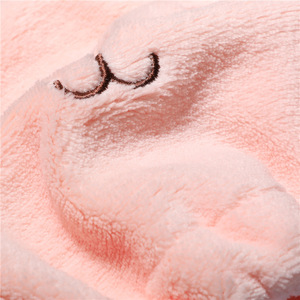 Nahe Cartoon Bear Hair Drying Cap Coral Fleece Quick Dry Towel For Women <b>Shower</b> Wrap Headband - Product Image 4