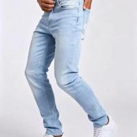 Pantalon en jean vintage taille mi-haute de haute qualité, personnalisable, coupe slim pour hommes, achats répétés