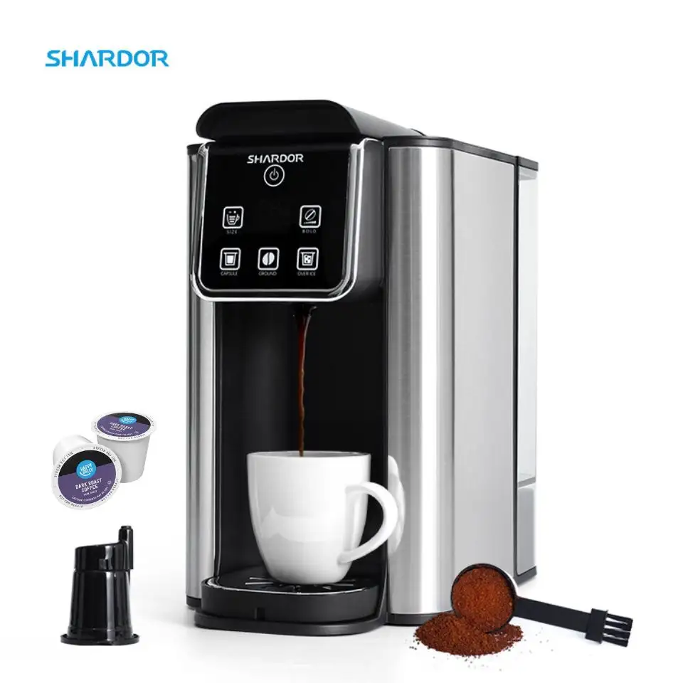 SHARDOR เครื่องชงกาแฟไฟฟ้าร้อนและเย็นเครื่องชงกาแฟสําเร็จรูป 10 ถ้วย 50 ออนซ์เครื่องชงกาแฟมืออาชีพที่ตั้งโปรแกรมได้