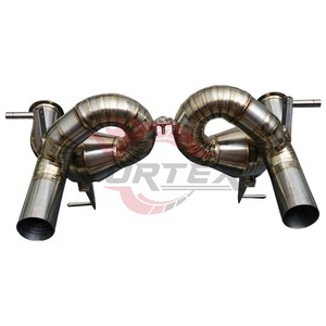 Vortex Raw Titanium Straight Through Race Exhaust for Lamborghini Aventador SVJ LP770-4 V12 High Frequency Muffler Delete - Product Image 3