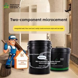 <span class=keywords><strong>Pintura</strong></span> Líquida de Microcemento de Dos Componentes para Decoración de Paredes y Pisos, Impermeable y Resistente a la Humedad, Decoración del Hogar - Product Image 4