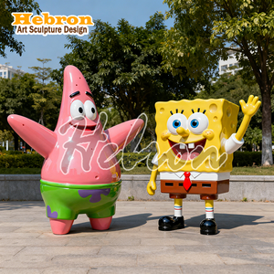 Escultura de Anime en 3D Personalizada a Tamaño Real, Estatua de Fibra de Vidrio de <span class=keywords><strong>Bob</strong></span> <span class=keywords><strong>Esponja</strong></span>, Modelo de Patricio Estrella y Sr. Cangrejo, Hecha a Mano para <span class=keywords><strong>Navidad</strong></span> - Product Image 5