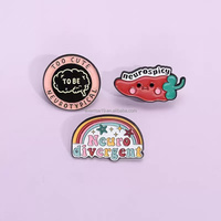 Kreative Karikatur Red Chili Regenbogen Alphabet Blume Brosche UV Metall Casting Pin für Kleidung Taschen Weihnachten National feiertag Halloween