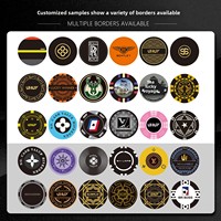 Jetons de poker Texas Hold'em en céramique UHUY personnalisables pour salle de jeux, double face, conception gratuite, support de jetons de décision, fabriqués en Chine