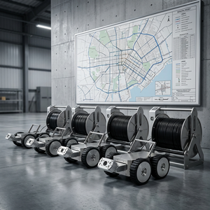 Robot d'inspection de canalisations d'égouts de 300 mm avec caméra PTZ étanche pour l'état des systèmes de drainage souterrains et impression de rapports - Product Image 6