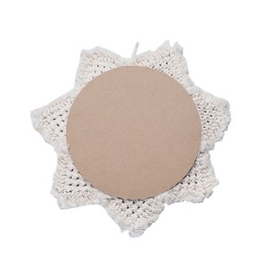 <b>Round</b> <b>Wall</b> <b>Mirror</b> With Macrame Frame Decorative Hanging <b>Mirror</b> For Living Room Entryway Home Decor - Product Image 4