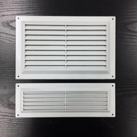Évents d'air en plastique blanc, fixe, à, housse