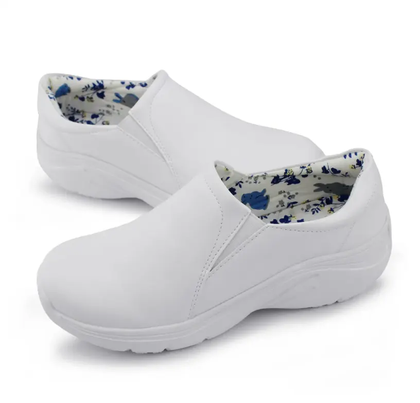 Zapatos de enfermería para mujer-Profesional impermeable antideslizante-Iconos hospitalarios