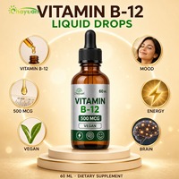 Gouttes liquides de vitamine B12 saveur baies, fabrication OEM, pour complément multivitaminé Multi+ Soutien Immunitaire, 30 portions