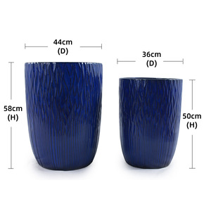 Maceta Moderna de Cerámica con Orificios de Drenaje, Acabado Esmaltado, Duradera para Uso en Interiores/Exteriores, para Suelo y Jardín - Product Image 6