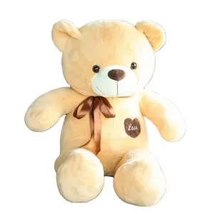 Promotional 80センチメートルKawaii Bow Teddy Bear Toy Unstuffed Animal Ribbon Bear Cute Giant Teddy Plush Toy Peluches For Girlfriend