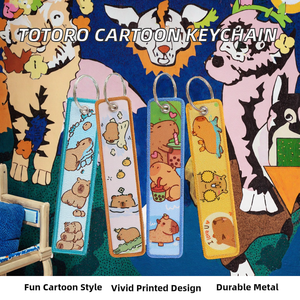 Llavero Colgante de Regalo con Diseño de Anime y Dibujos Animados: <span class=keywords><strong>Totoro</strong></span>, Bola de Carbón, Aleación, Impresión Digital, Tejido, Cara de <span class=keywords><strong>Chihiro</strong></span>, Diseño Masculino Sin Rostro - Product Image 2