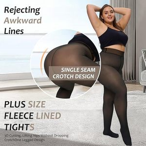 Pantimedias Térmicas Translúcidas Personalizadas <span class=keywords><strong>para</strong></span> Invierno, Forradas con Forro Polar <span class=keywords><strong>Color</strong></span> <span class=keywords><strong>Piel</strong></span> Oscura <span class=keywords><strong>para</strong></span> <span class=keywords><strong>Mujer</strong></span> - Product Image 3