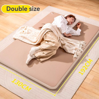 Matelas gonflable en PVC sûr et respectueux de la peau, tapis de couchage portable, pliable, facile à ranger, lit gonflable pour les voyages et la randonnée