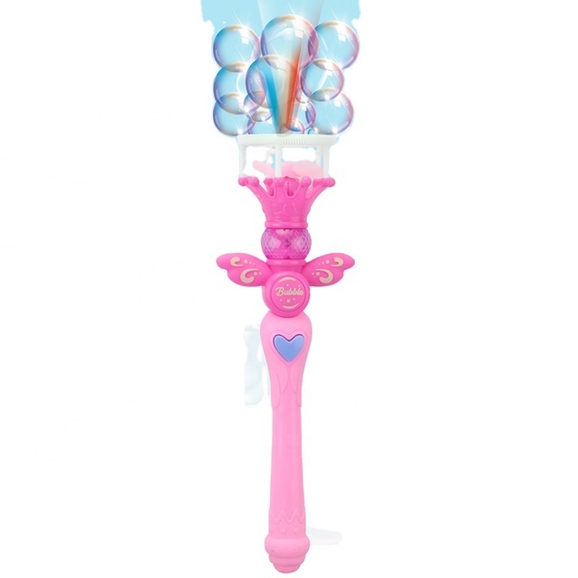 Electric Light Crown Bubble Magic Wand Toy for Kids
